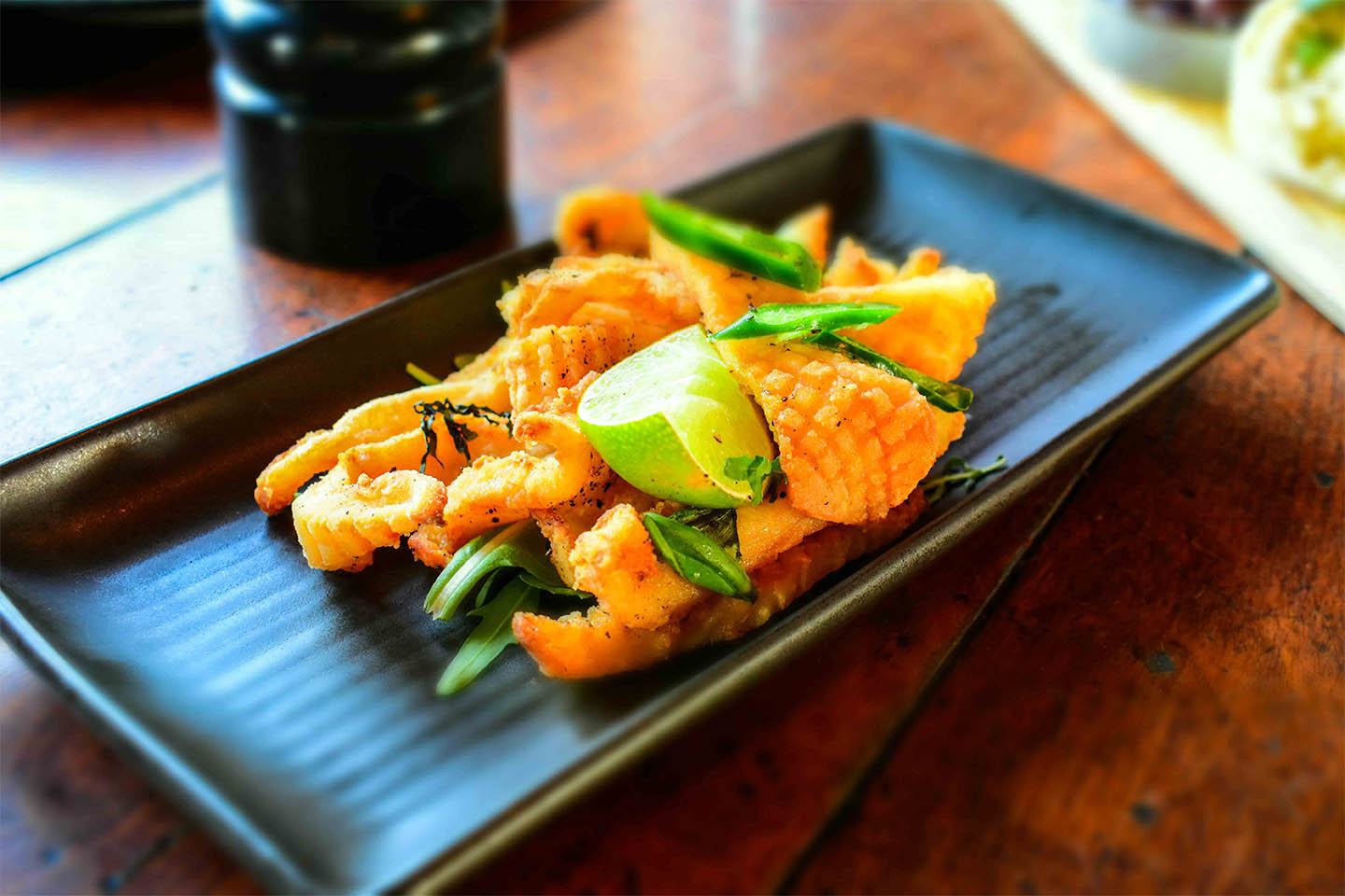 Calamari with Lime Palazzo Crispy Calamari served with Lime