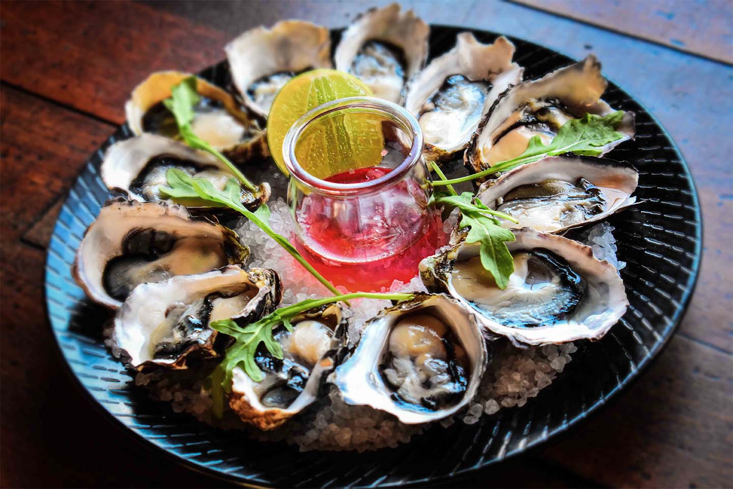 Fresh Oysters with Lemon Palazzo deliciously Fresh Oysters served with Lemon